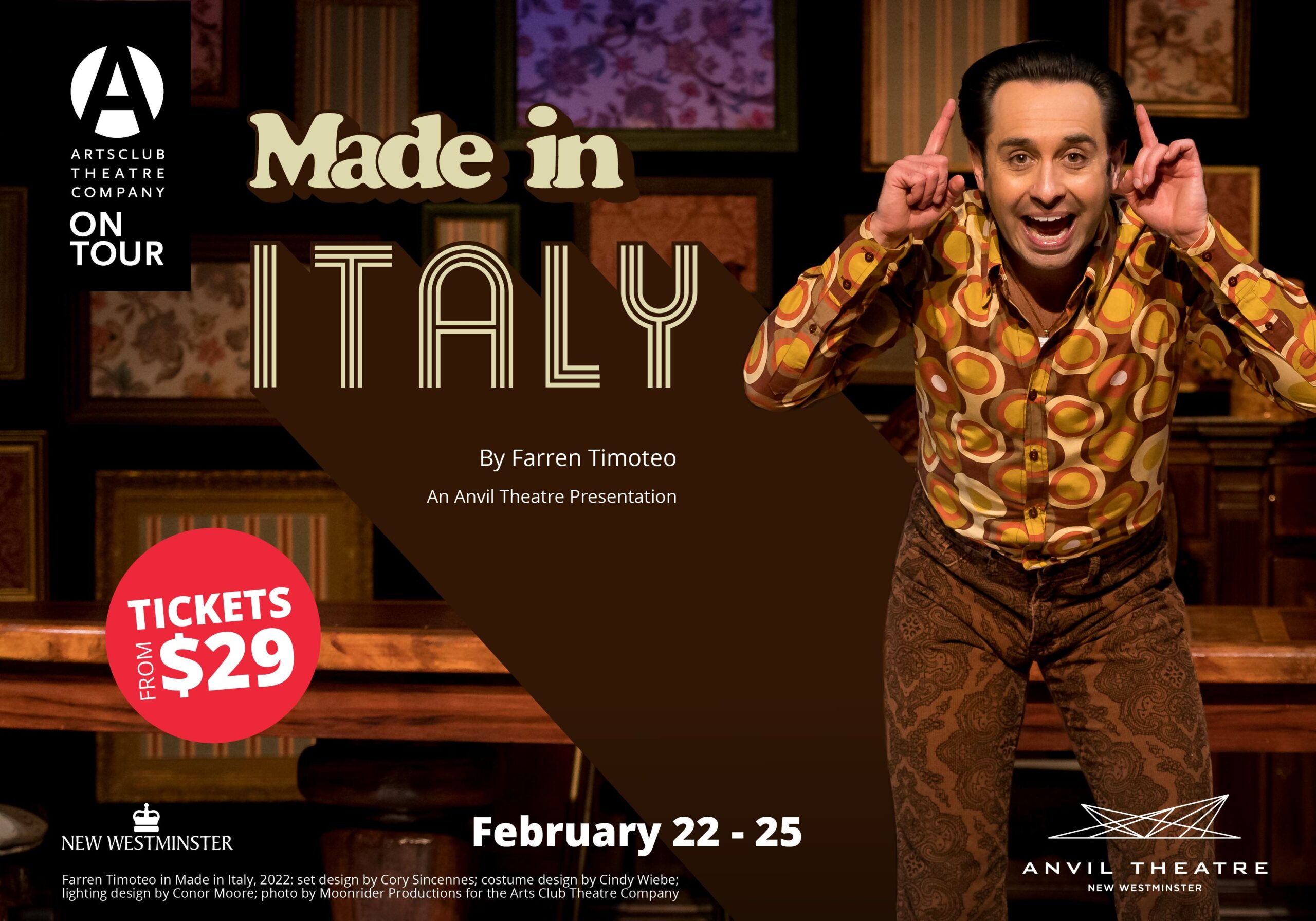 MADE IN ITALY, - Arts Club Theatre Company